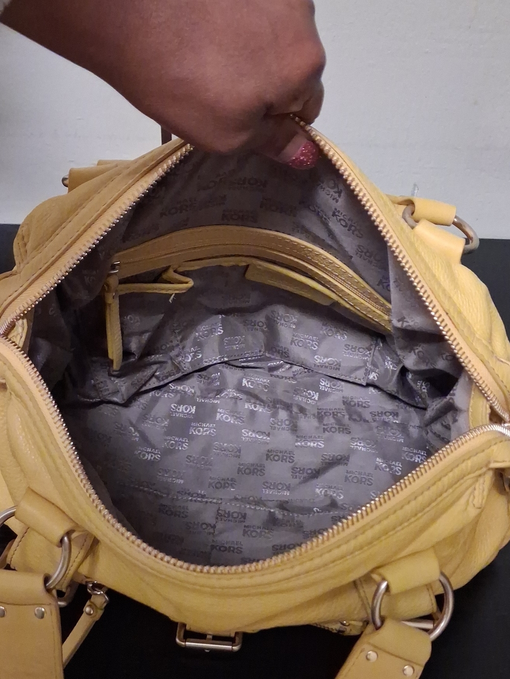 Michael Kors Pebbled Leather Utility Bag - Picture 13 of 13
